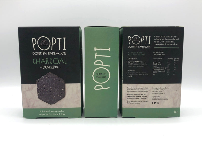 Charcoal Crackers for Cheese