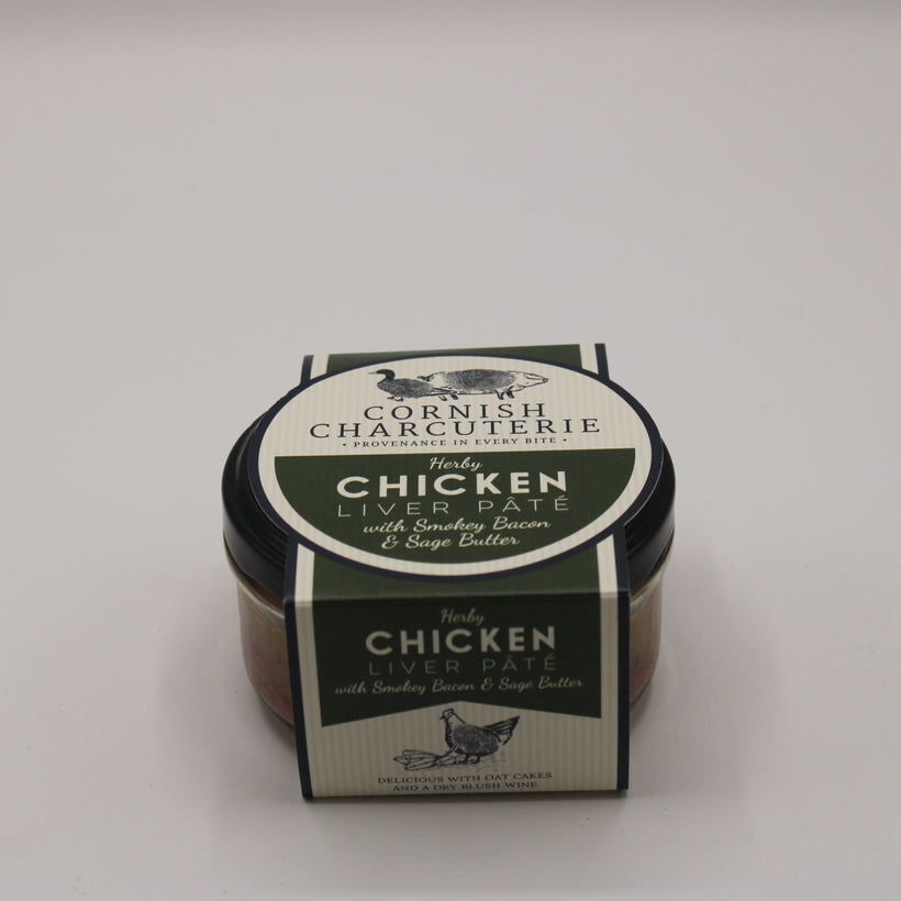 Chicken Liver Pâté with Smokey Bacon & Sage Butter