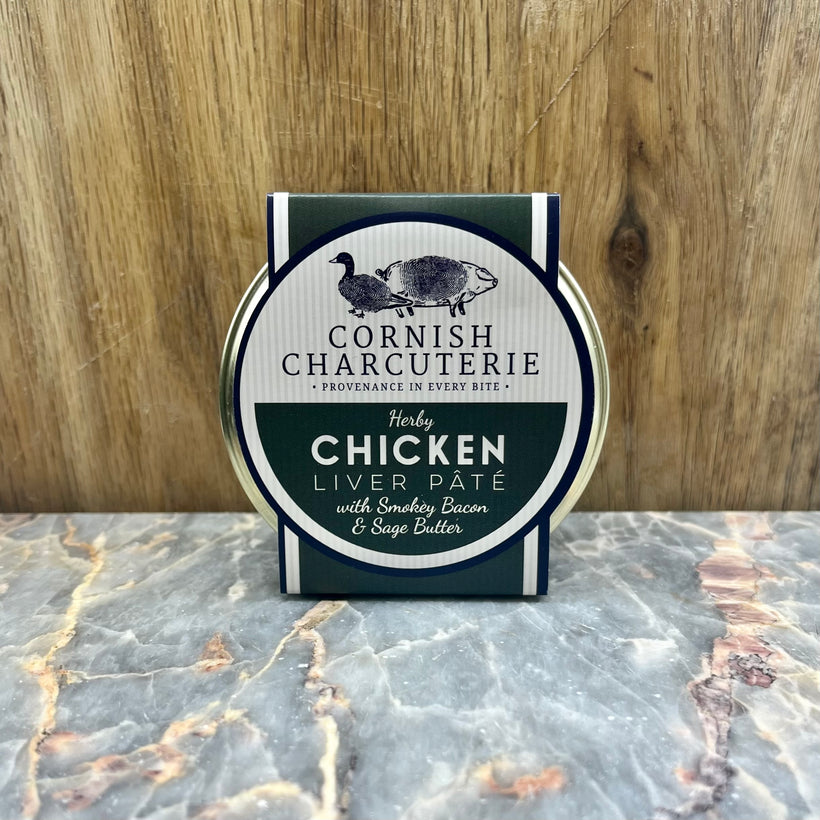 Chicken Liver Pâté with Smokey Bacon & Sage Butter