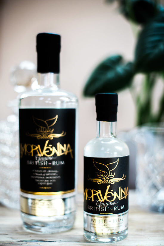 20cl bottle of Morvenna white cornish rum from The Cornish Distilling Co.