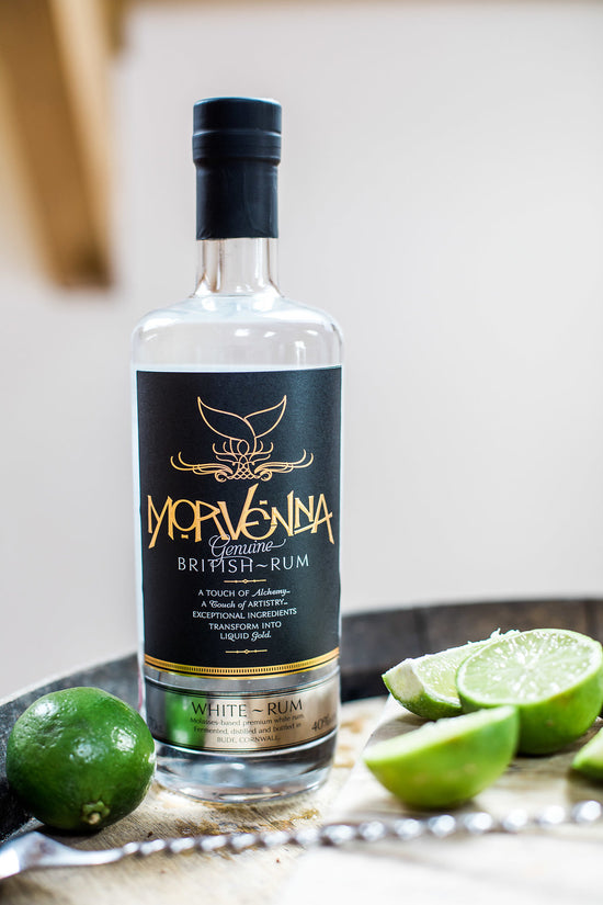 Morvenna Cornish white rum with limes