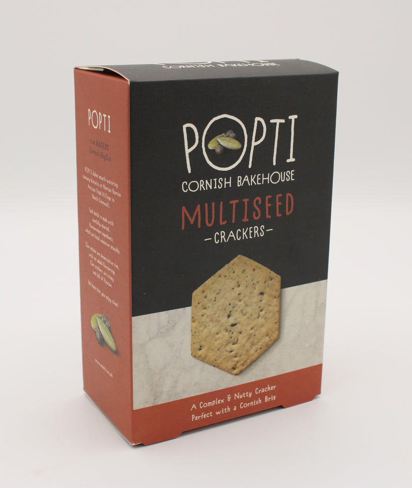 Multiseed crackers for cheese