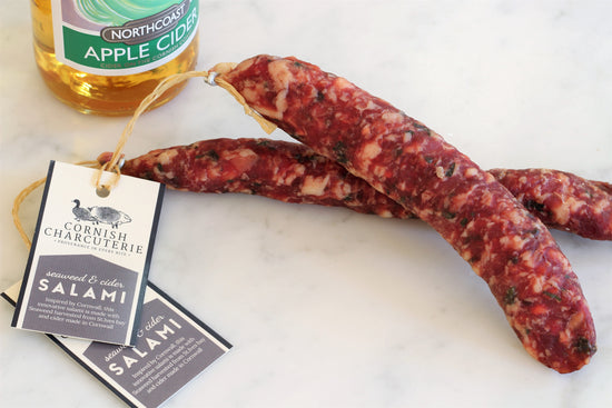 Our best seller from Cornish Charcuterie! The unique recipe of our Seaweed & Cider Salami was created to evoke the flavours of Cornwall.