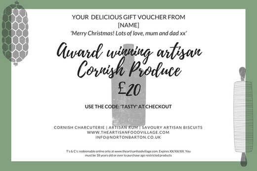 Artisan Cornish produce gift voucher for Cornish Charcuterie