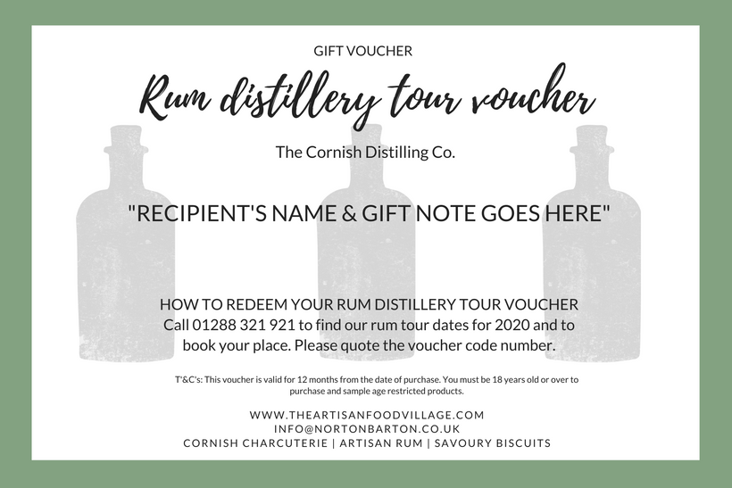 Distillery Tour Gift Voucher